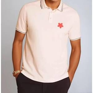 NEW BUKI happy polo shirt in white
